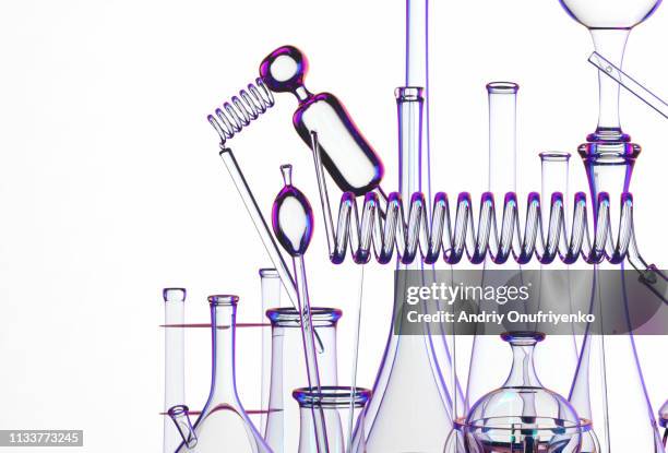 chemistry set - lab flask imagens e fotografias de stock