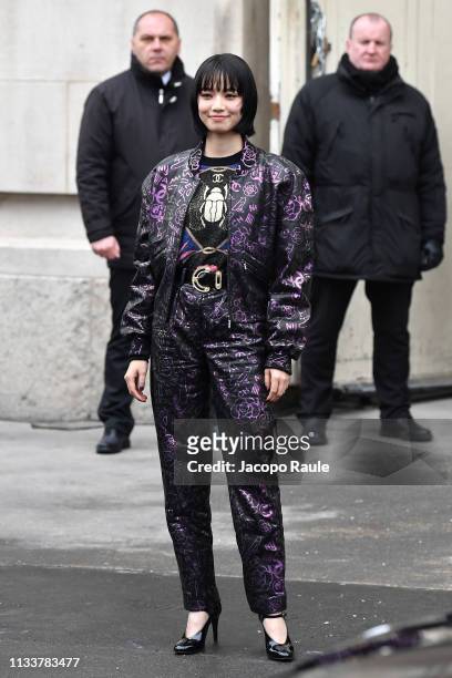 Nana Komatsu attends the Chanel show as part of the Paris Fashion Week Womenswear Fall/Winter 2019/2020 on March 05, 2019 in Paris, France.