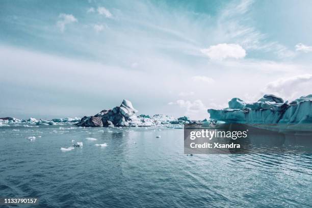 jokulsarlon glacier lagoon - arctic stock pictures, royalty-free photos & images