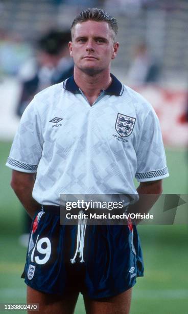 July 1990 - West Germany v England - FIFA World Cup Semi-Final - Stadio delle Alpi - Paul Gascoigne of England. -