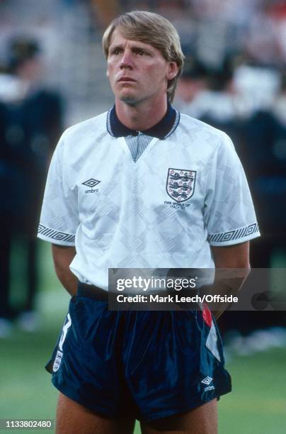 July 1990 - West Germany v England - FIFA World Cup Semi-Final - Stadio delle Alpi - Stuart Pearce of England. -