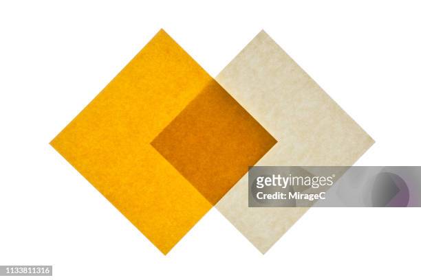 backlit isolated yellow paper - quadrato composizione foto e immagini stock