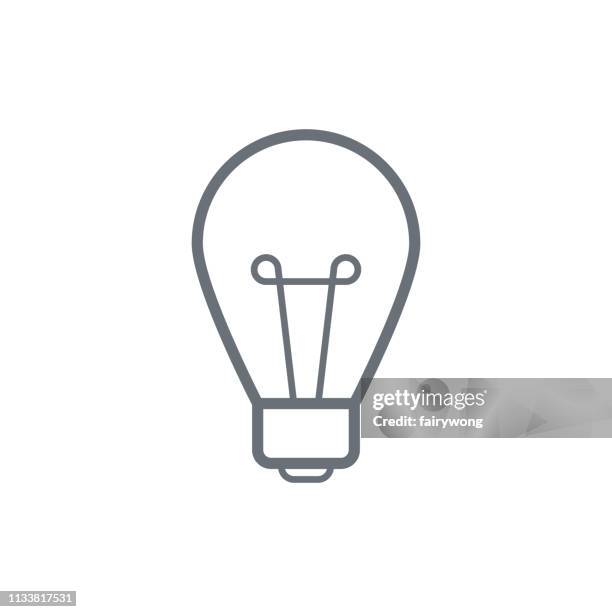 light bulb icon - halogen light stock illustrations