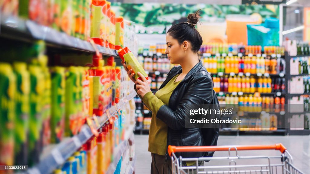 Woman Groceries Shopping