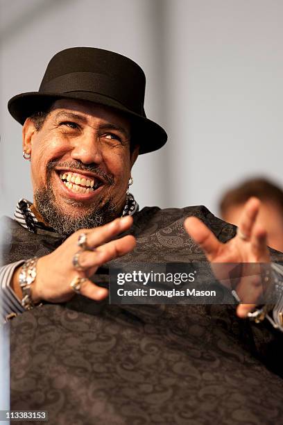 Big Al Carson performs at the 2011 New Orleans Jazz & Heritage Festival presented by Shell at the Fair Grounds Race Course on May 1, 2011 in New...