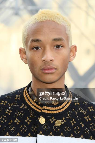 Jaden Smith attends the Louis Vuitton show as part of the Paris Fashion Week Womenswear Fall/Winter 2019/2020 on March 05, 2019 in Paris, France.