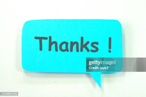 thanks - thank-you-englischer-satz stock-fotos und bilder