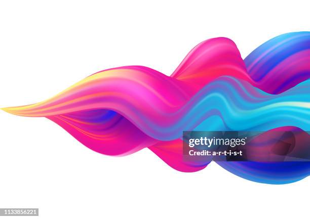 background with colored wave - fluid background stock illustrations