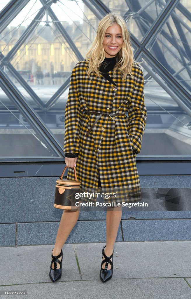 Sienna Miller attends the Louis Vuitton show as part of the Paris ...