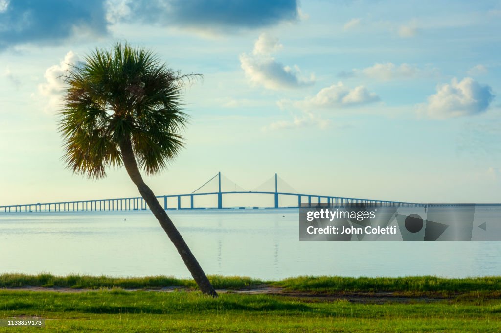 Fort De Soto Park, Sunshine Skyway Bridge, Saint Petersburg, Florida