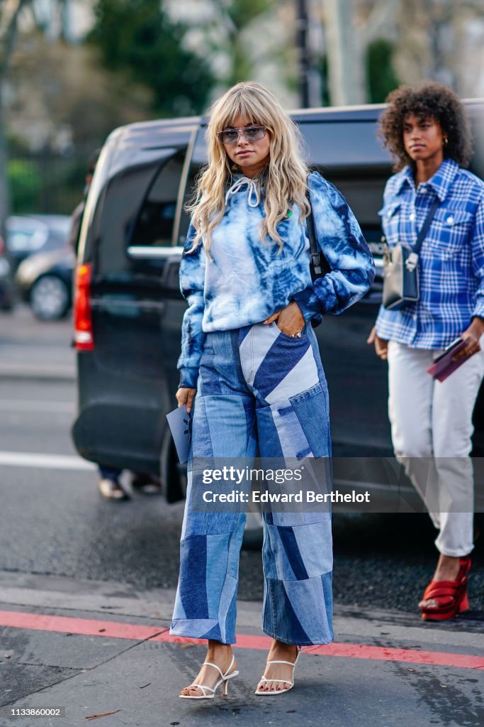 Street Style - Paris Fashion Week Womenswear Fall/Winter 2019/2020 : Day Eight