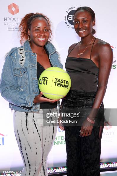 Taylor Townsend and Asia Muhammad attend the Citi Taste Of Tennis ...