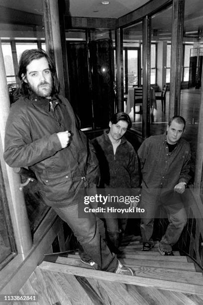 From left, Sam Houser , John Davis and Terry Donovan at a loft in Lower Manhattan on February 3, 2000. Together they launched regular Rockstar Loft...
