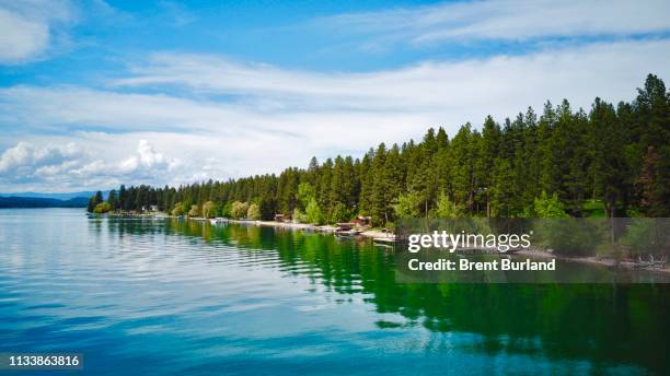 flathead lake - flathead lake stock pictures, royalty-free photos & images