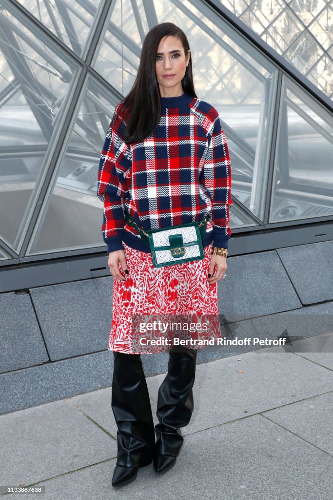 Jennifer Connelly attends the Louis Vuitton show as part of the Paris ...