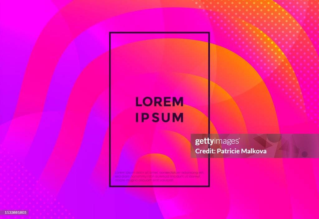 Abstract background with colorful fluid gradient waves