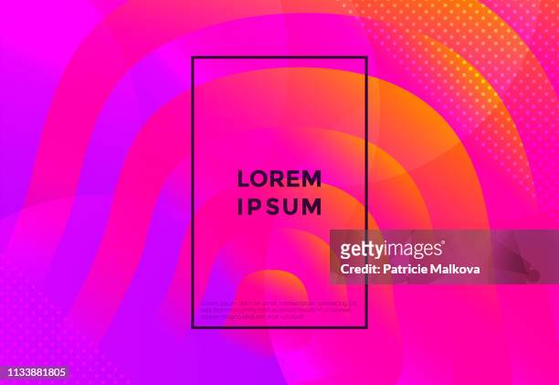 abstract background with colorful fluid gradient waves - bright stock illustrations