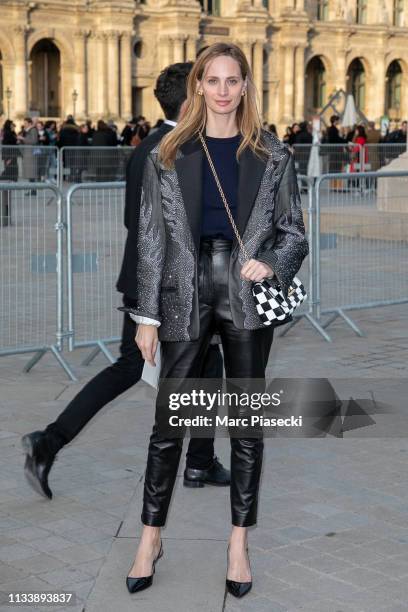 PARIS, FRANCE - MARCH 05: Emma Chamberlain attends the Louis Vuitton show  as part of the Paris …