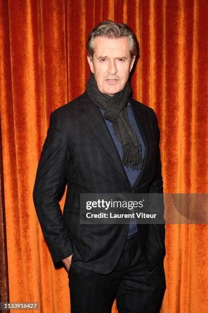 Actor Rupert Everett Attends The "Le Nom De La Rose - The Name of the Rose" : Paris Photocall at Cinema Beau Regard on March 05, 2019 in Paris,...