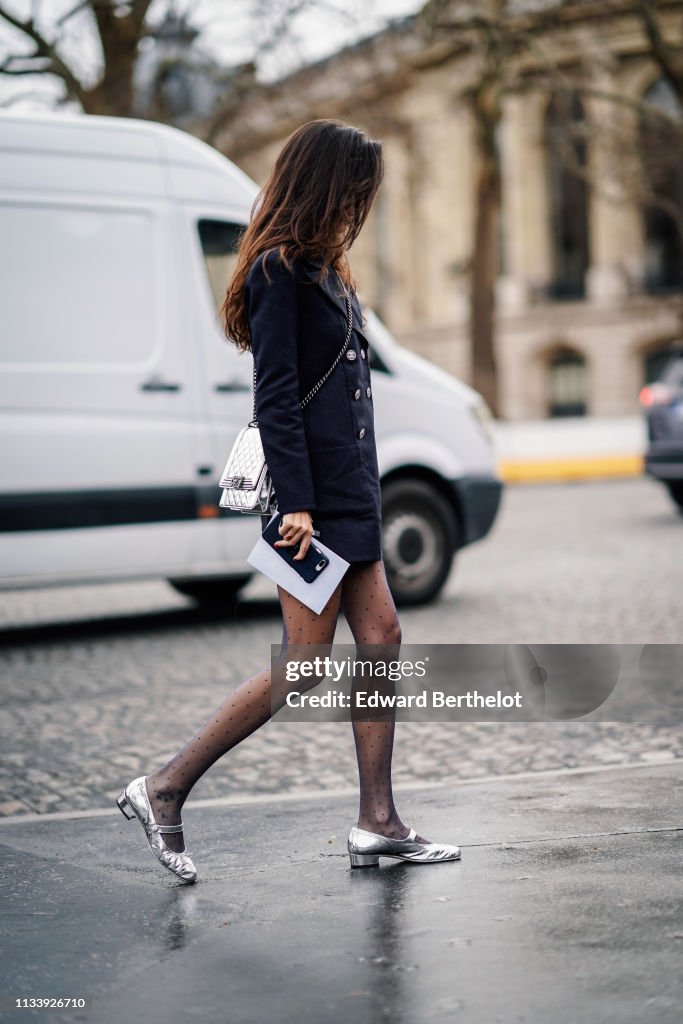 Street Style - Paris Fashion Week Womenswear Fall/Winter 2019/2020 : Day Nine