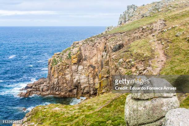 penwith heritage coast - lands end cornwall stock pictures, royalty-free photos & images