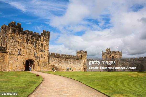 alnwick castle - hogwarts stock pictures, royalty-free photos & images