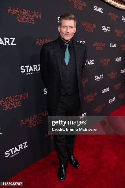 Crispin Glover arrives at the premiere of STARZ's 'American Gods' Season 2 at Ace Hotel on March 05, 2019 in Los Angeles, California.