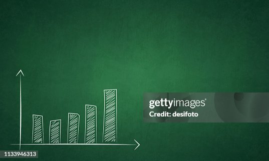 bar chart increasing high-res vector graphic - getty... Vector Illustration Of An Increasing Bar Graph Over A Grunge Effect ...