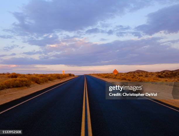 somewhere on route 66 - death valley road bildbanksfoton och bilder