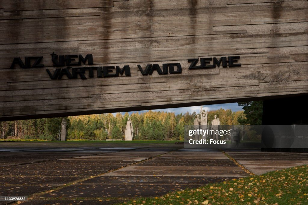 Salaspils memorial in Latvia.