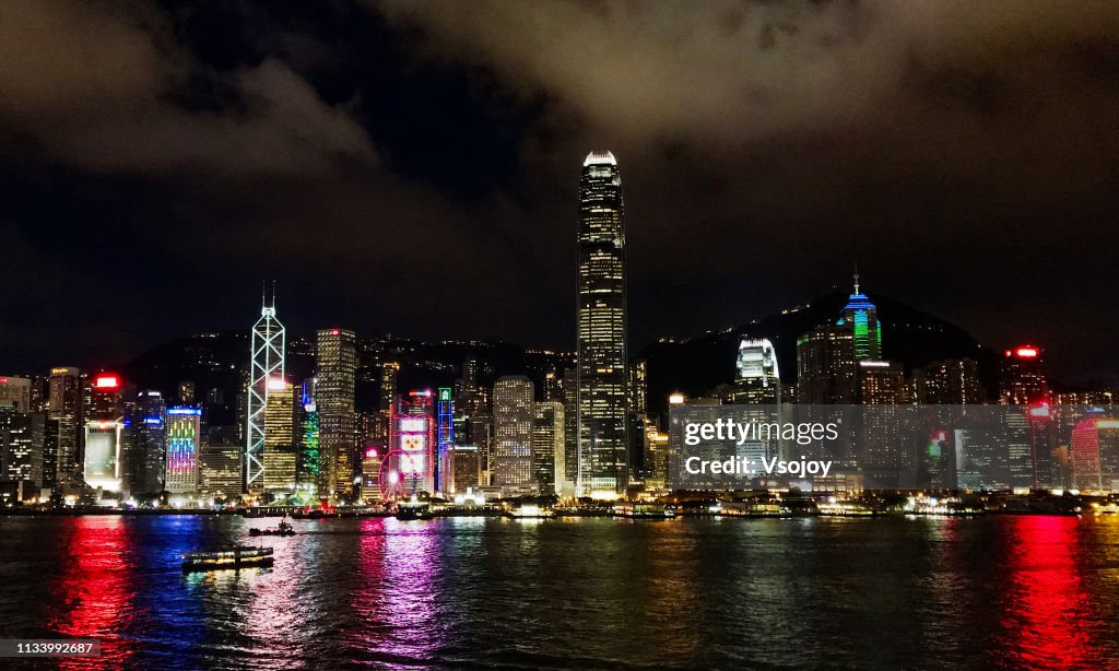 Hong Kong waterfront at night II