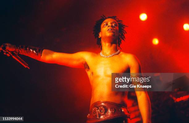 Maxim, The Prodigy, Torhout/Werchter Festival, Werchter, Belgium, 6th July 1997.