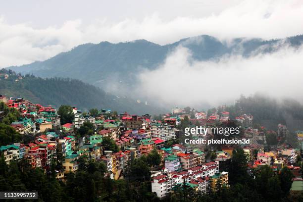 residential district - himachal pradesh stock pictures, royalty-free photos & images