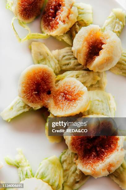 Fresh organics figs, Il Giardino Di Epicuro restaurant, the epicurean garden, Maratea, Basilicata, Italy, Europe.