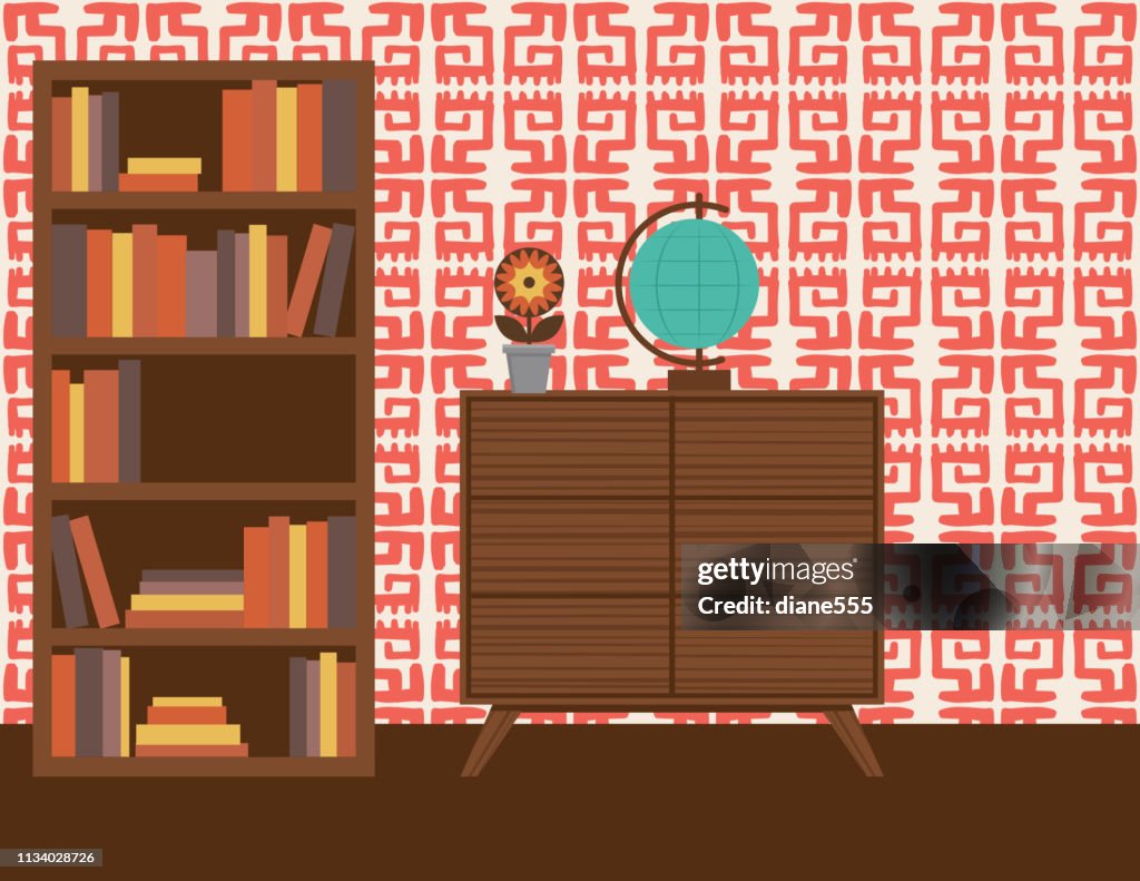 Living Room With Furniture And Accessories