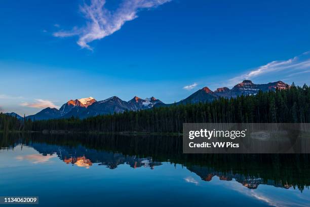 Banff Sunset Ranches Banff National Park Sunset Photos and Premium High Res Pictures - Getty ...