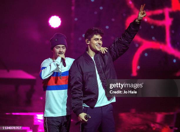 Jack & Jack perform onstage at We Day UK at SSE Arena, Wembley on March 06, 2019 in London, England.