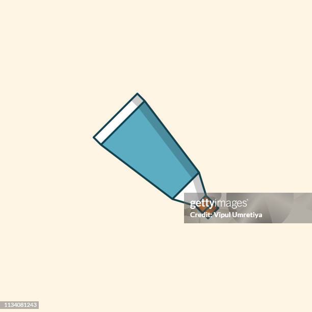 ilustrações de stock, clip art, desenhos animados e ícones de tube, container, toothpaste, cream icon. - creme tube