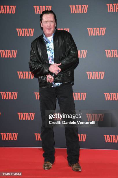 Michael Madsen attends "TATATU" Cocktail Party on March 06, 2019 in Rome, Italy.