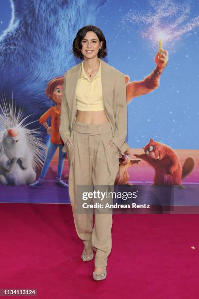 Lena Meyer-Landrut attends the "Willkommen im Wunder Park" premiere at Kino in der Kulturbrauerei on March 31, 2019 in Berlin, Germany.