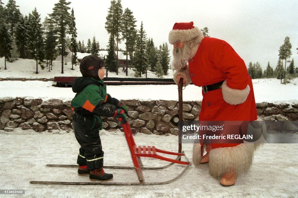 Santaworld, The Village Of Santaclaus On December 1St, 1997. In Sweden