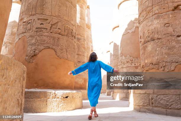an incredible trip to egypt - temples of karnak stock pictures, royalty-free photos & images