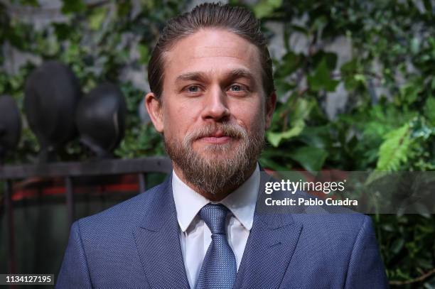 Actor Charlie Hunnam attends the Triple Frontier premiere at Callao Cinema on March 06, 2019 in Madrid, Spain.