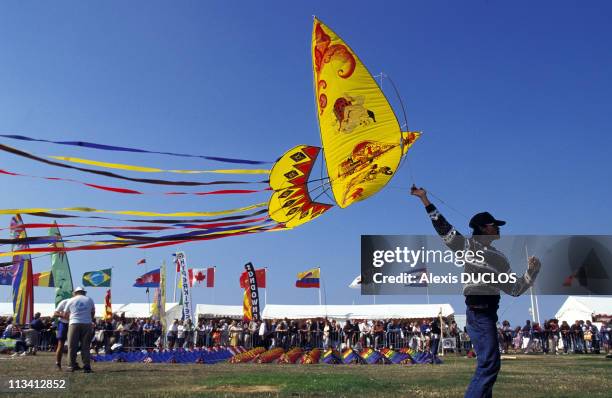 Dieppe: International Festival. The Kite On September 8th, 1996 In Dieppe, France.