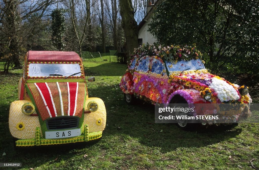 The 2Cv Parade In Vincennes On March 1St, 1998. In Paris,France