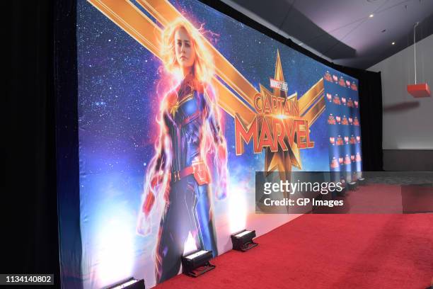 General view of atmosphere at the 'Captain Marvel' Canadian Premiere held at Scotiabank Theatre on March 06, 2019 in Toronto, Canada.