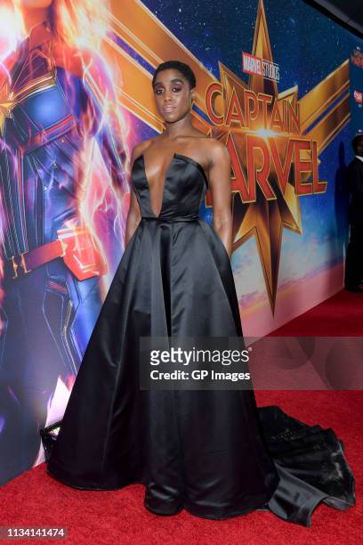 Actress Lashana Lynch attends the 'Captain Marvel' Canadian Premiere held at Scotiabank Theatre on March 06, 2019 in Toronto, Canada.