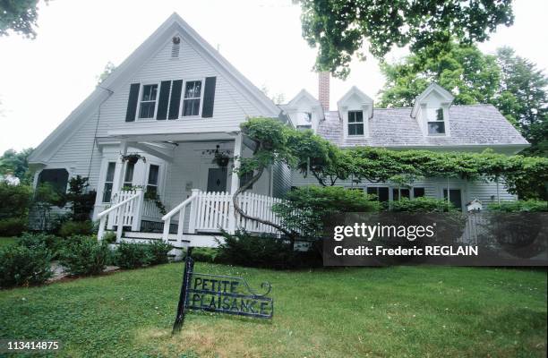 Writer Marguerite Yourcenar's house in Mount Desert, Maine, On July 1st, 1999 - In United States