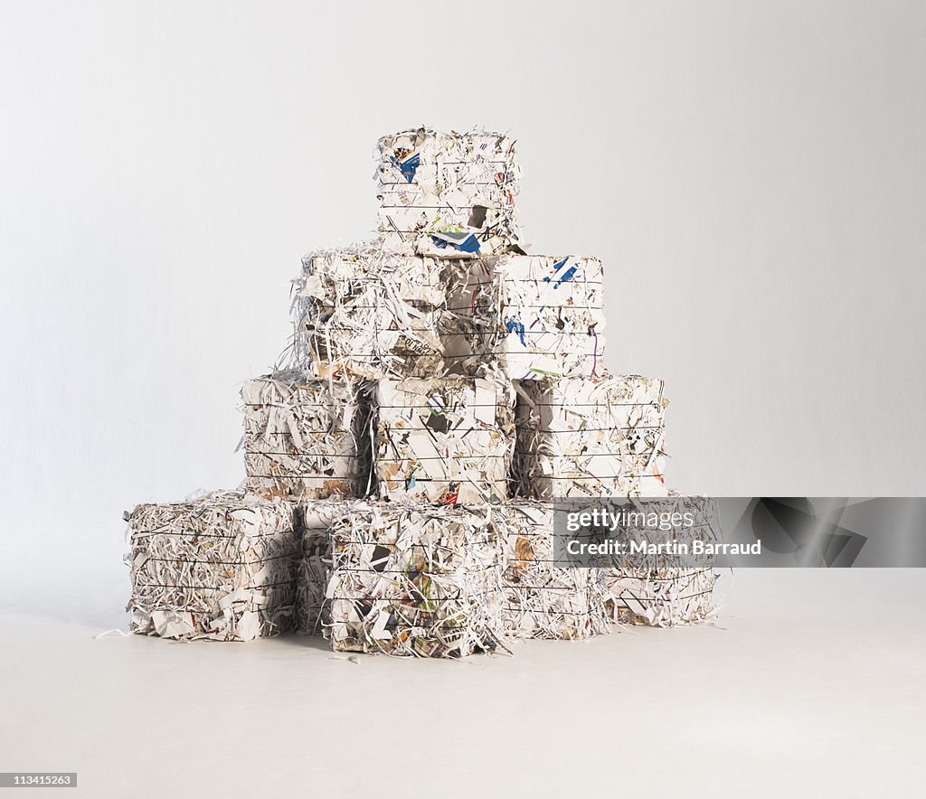 Stack Of Paper Bales High-Res Stock Photo - Getty Images