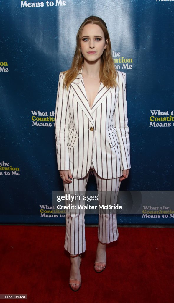 Rachel Brosnahan attends the Broadway Opening Night Performance of